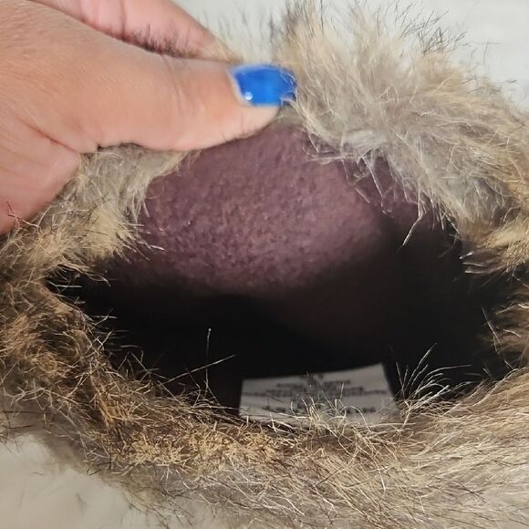 Nine West  Faux Fur Ankle Boots - Brown - Picture 11 of 16